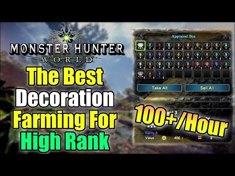 Decoration Farming Guide: Monster Hunter World Iceborne - Best Way to get Decorations for High Rank