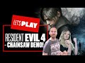 Let's Play Resident Evil 4 Remake Chainsaw Demo! RESIDENT EVIL 4 REMAKE DEMO GAMEPLAY