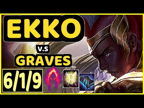 JANKOS (EKKO) vs GRAVES - 6/1/9 KDA JUNGLE CHALLENGER GAMEPLAY - EUW