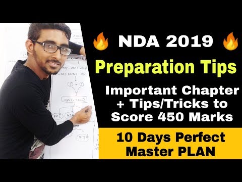 NDA 2019 prepration tips ! Most important chapters of maths ! ssb cutoffs ! 15 Day plan Video