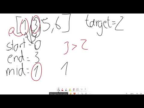 Leetcode 35 Search Insert Position Binary Search Explained Javascript