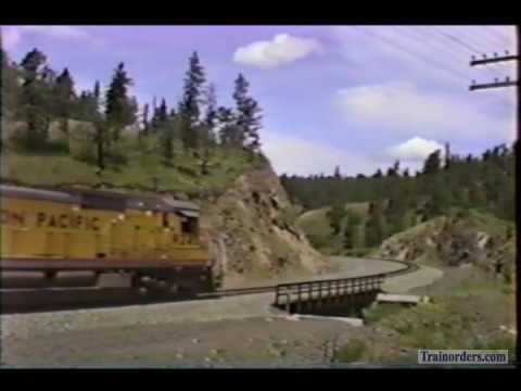 Classic Railroad Series 539 - UP WB near Meacham Blue Mountains July 3, 1992