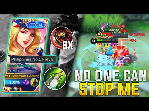 FREYA "SECRET BUILD" HYPER CARRY!! ENEMY TEAM AUTO CRY ON THIS BUILD | FREYA BEST BUILD 2021 | MLBB✓