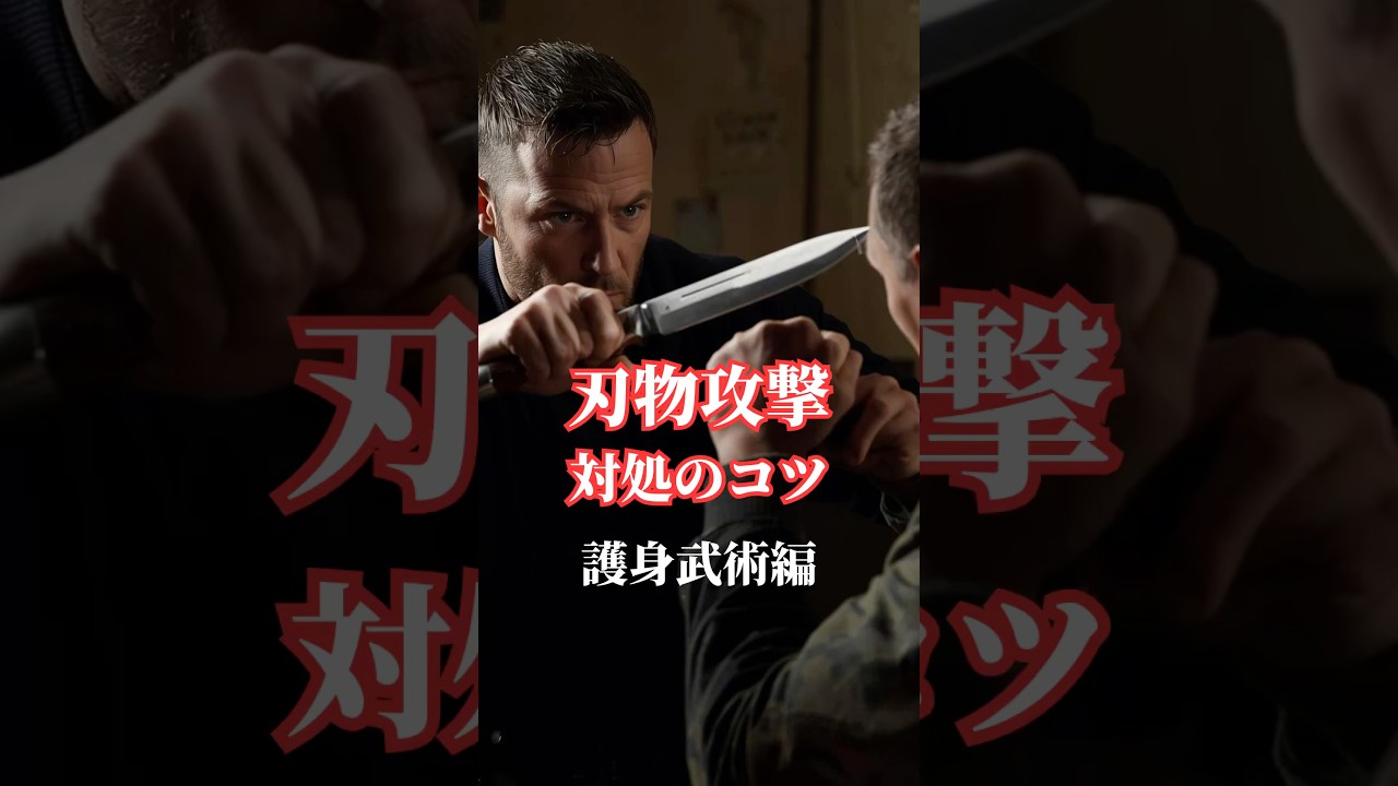【護身武術】刃物の連続攻撃に対処するコツ　#護身術 #剣護身術 #刃物 #刃物対策 #shortvideo #shorts