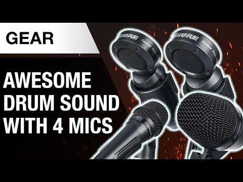 Recording Drums with Only 4 Mics | Shure PGA Studio Kit 4 | Thomann