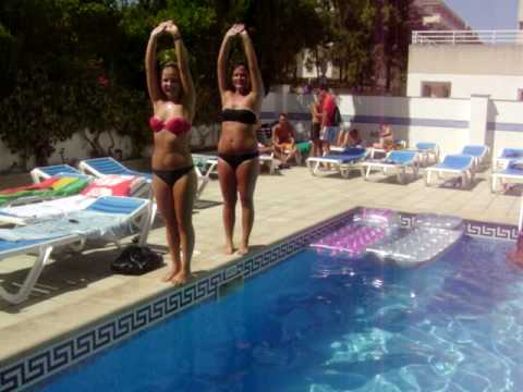 Magaluf 2009 Sol y vera apartments. Lisa and Cornelia from Sweden