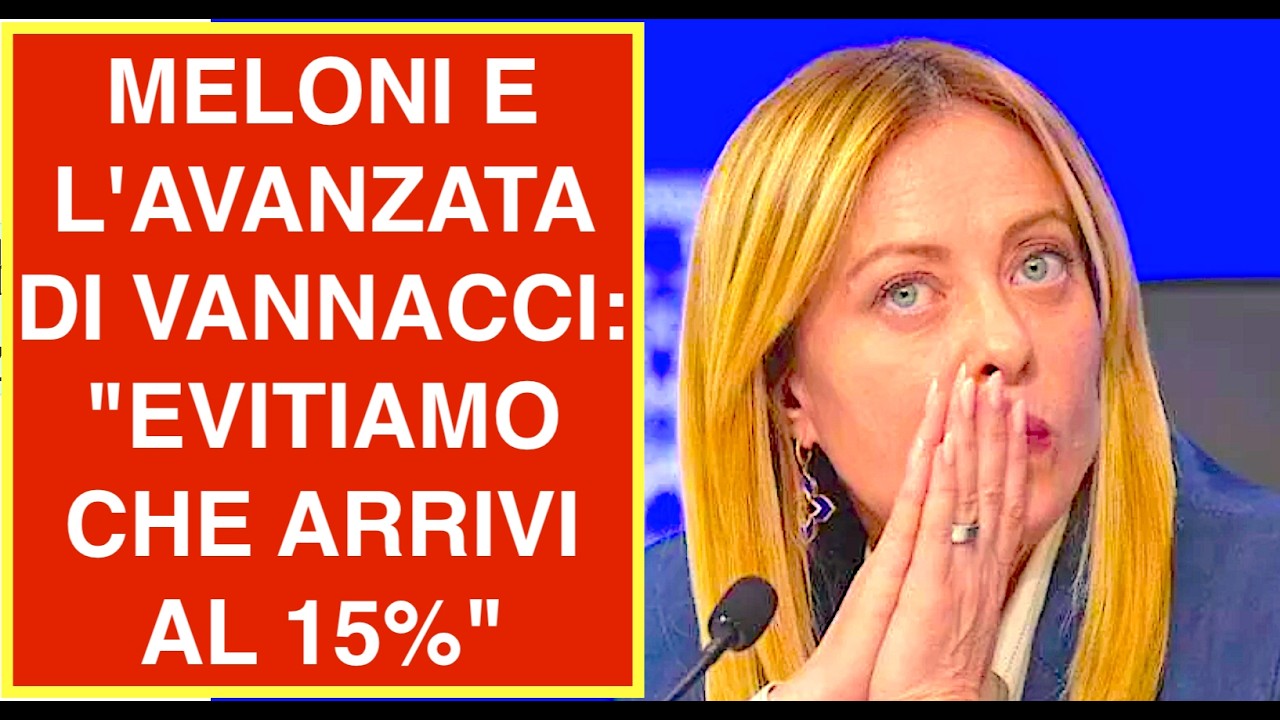 MELONI E L'AVANZATA DI VANNACCI: "EVITIAMO CHE ARRIVI AL 15%"