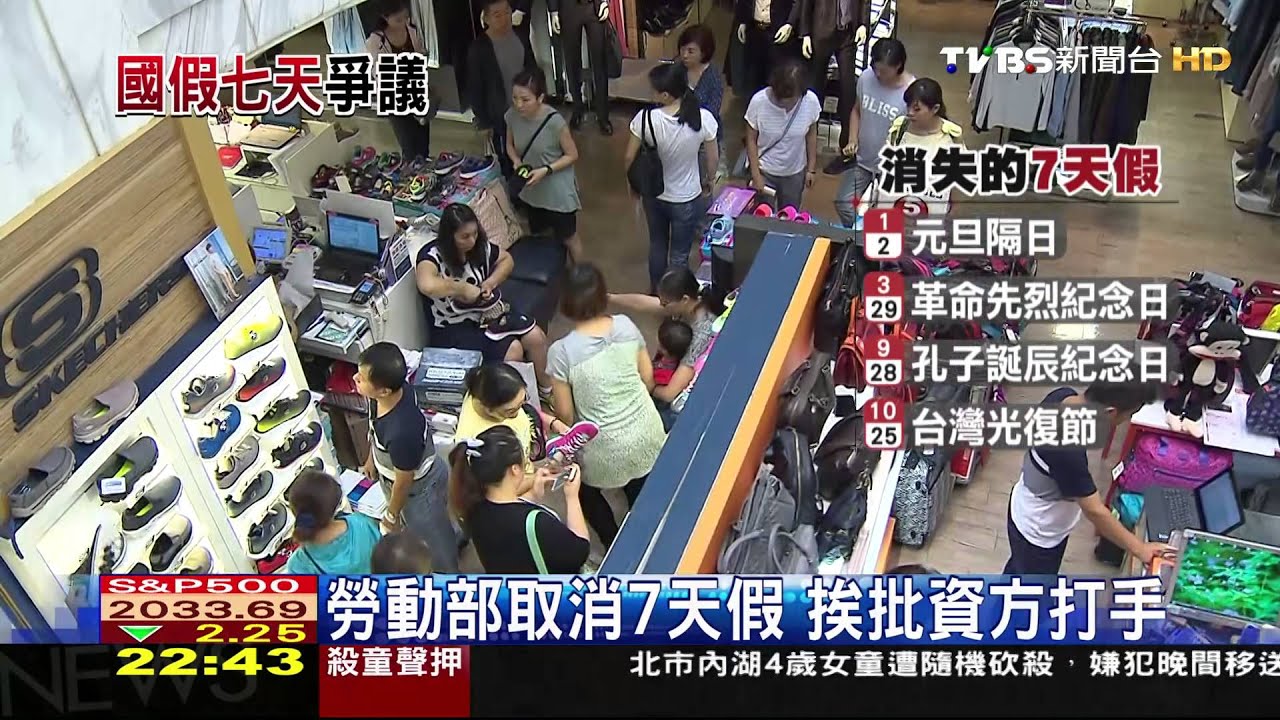 勞動部取消7天假 挨批資方打手