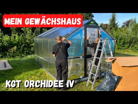 , title : 'Gewächshaus aufbauen im Garten - Vorstellung KGT Orchidee IV'