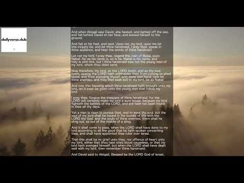 Chapter 25/31 of The First Book Of Samuel - Book 9 from the Bible