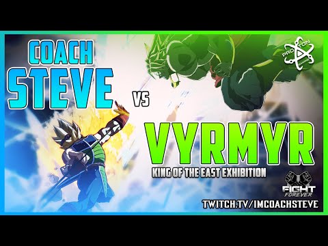 [DBFZ] STILL THE KING OF THE EAST?!?! COACH STEVE VS VYRMYR FT7 EXHIBITION | Dragon Ball FighterZ