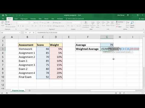 image-How do you calculate a weighted average?