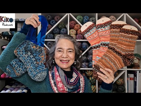 Kiko's Knitting Podcast #302 - Sock Couple & Crochet Slippers