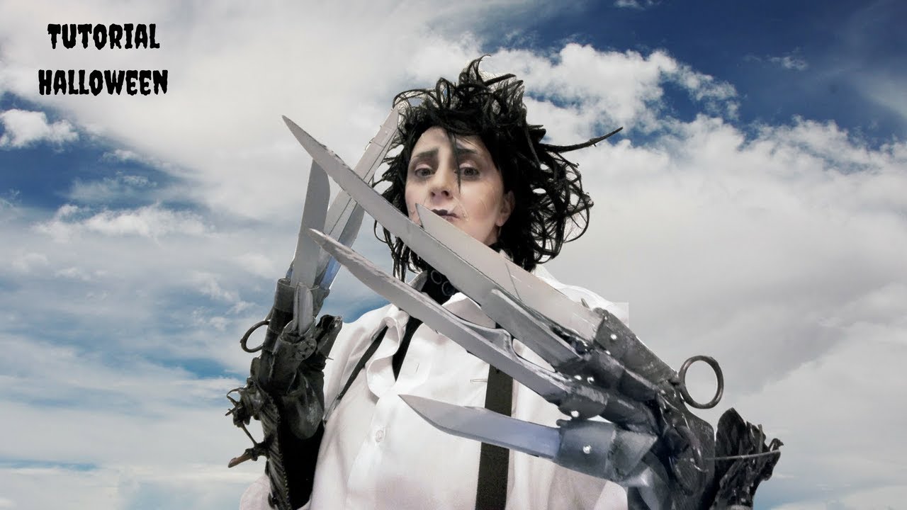 Halloween -Carnevale/ Edward mani di forbice / Edward Scissorhands - Tutorial costume e makeup