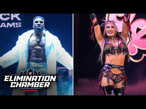 Every entrance from the Elimination Chamber Matches