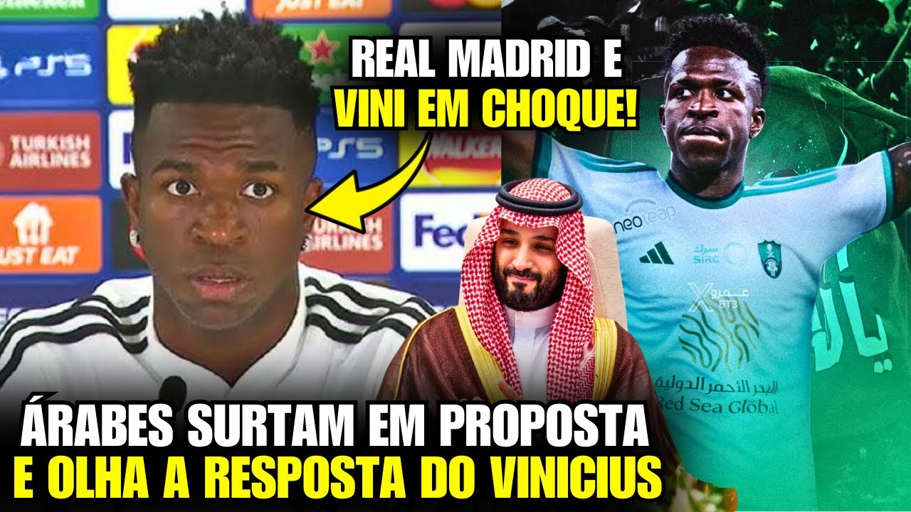 🚨 VINI JR RECEBE MAIOR PROPOSTA DA HISTÓRIA e OLHA A RESPOSTA DELE! ESPANHA EM CHOQUE!
