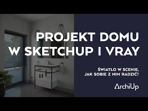 Projekt domu w SketchUp i V-Ray [cz.4/10]