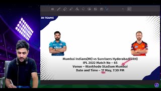 MI vs SRH Dream11 | MI vs SRH Pitch Report & Playing XI | Mumbai vs Hyderabad Dream11 - IPL 2022