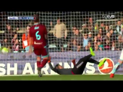 Gol Iago Aspas. Celta de Vigo 1 - 0 Real Sociedad
