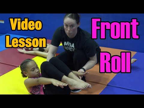How to do a FRONT ROLL at home! MGA Gymnastics
