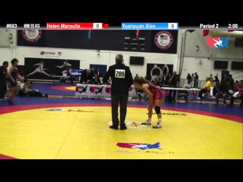 WFS 55 KG Gold - Helen Maroulis (Sunkist Kids) vs Yuanyuan Xiao (CHN)