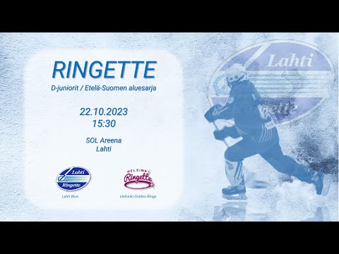 Ringette (D-sarja): Lahti Blue - Helsinki Golden Rings 22.10.23 15:30