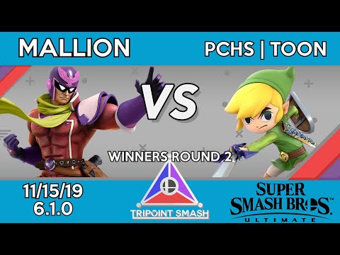Tripoint Smash 86 - Winners Round 2 - Mallion(Captain Falcon) Vs. PCHS | Toon(Toon Link)