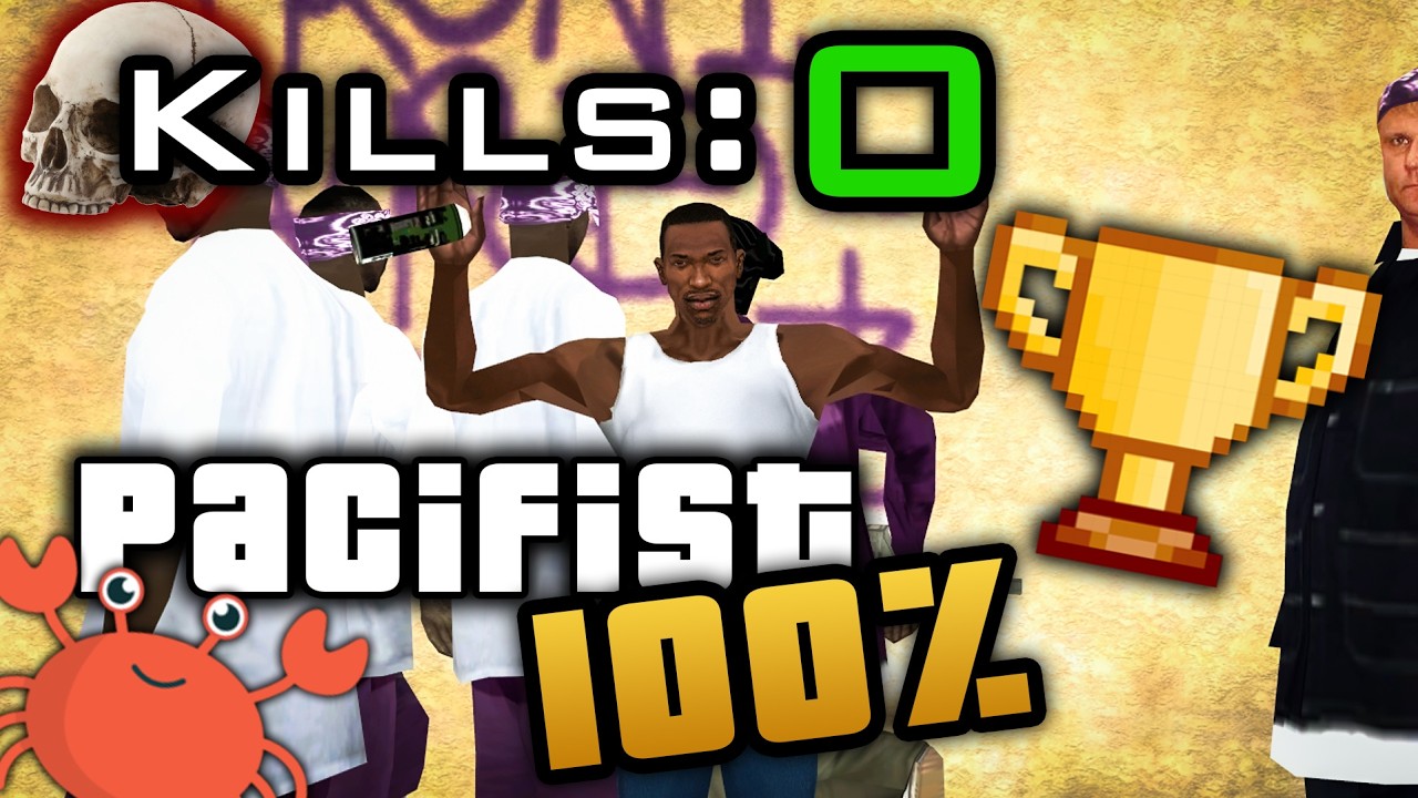 GTA:SA - Pacifist 100% in 2:25:59 (инфа в описании)
