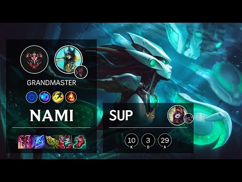 Nami Support vs Lulu - EUW Grandmaster Patch 11.21