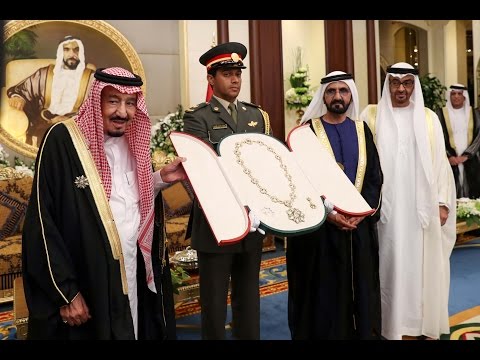 His Highness Sheikh Mohammed bin Rashid Al Maktoum-News-In presence of Mohammed bin Rashid, Mohamed bin Zayed confers Order of Zayed on Custodian of the Two Holy Mosques
