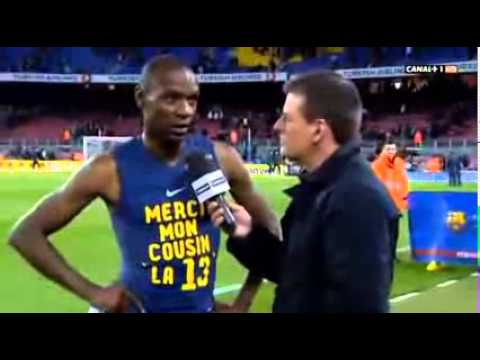 Eric Abidal Emotional Interview  Entrevista Eric Abidal Barcelona vs Mallorca)