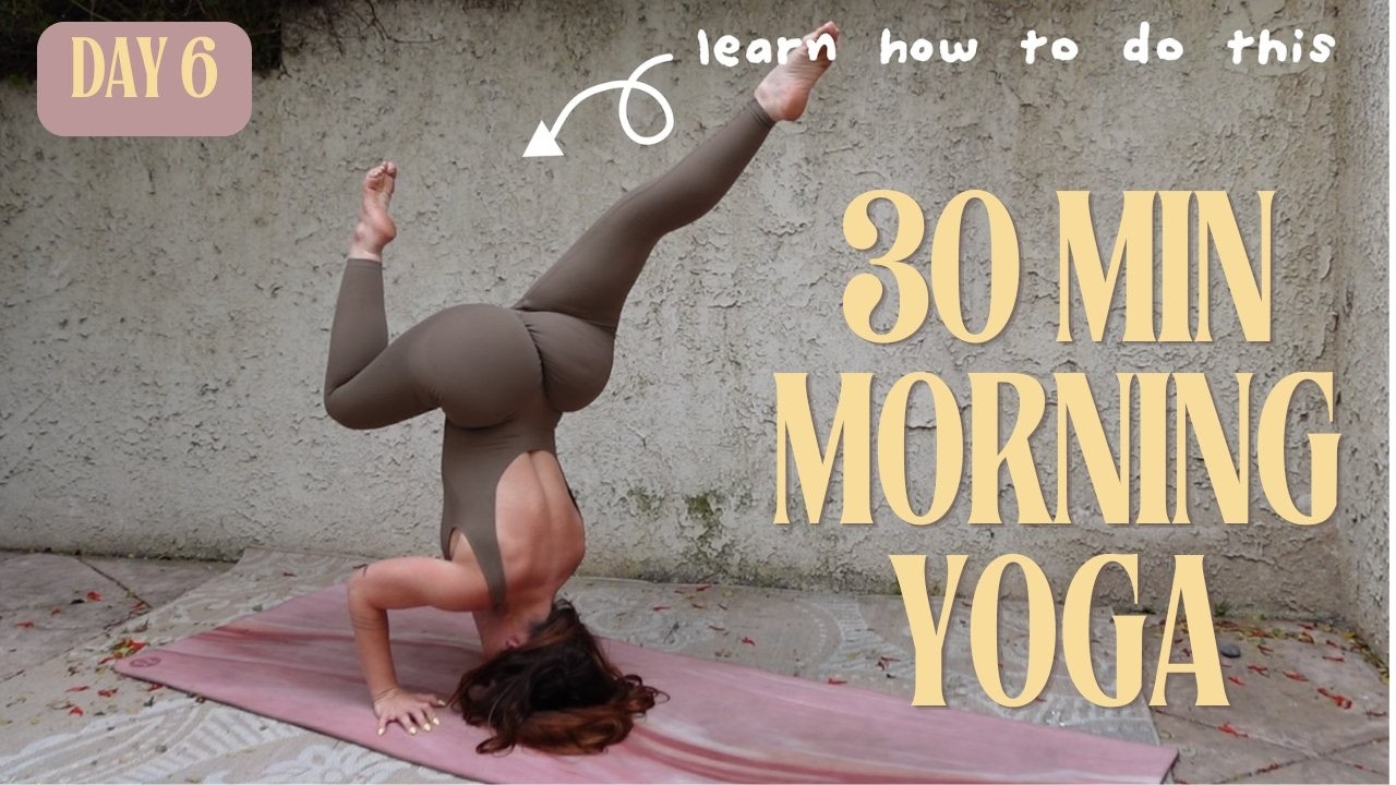 Day 6: Morning Yoga Flow for Energy, Flexibility, and Balance | 30 DAY YOGA IN NATURE CHALLENGE!