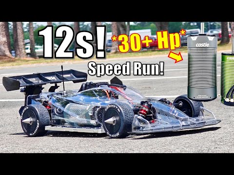 Limitless 12s Speedrun! Too much Power- NEW Castle BIG BLOCK MOTOR! 2535 520kv