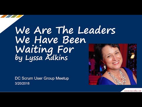 DCSUG: We are the Leaders we have been Waiting For, by Lyssa Adkins