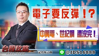 【台股攻略】 #劉烱德 0419 電子要反彈！？中興電、世紀鋼還沒完！ (圖)