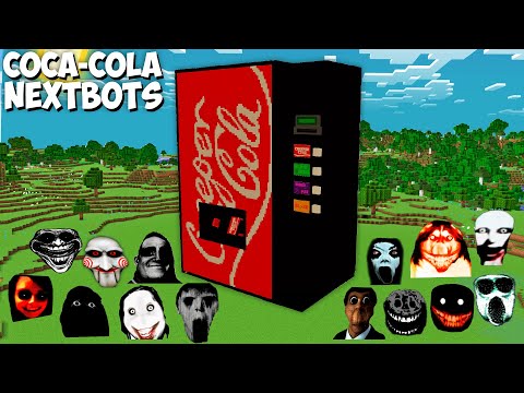 SURVIVAL GIANT COKE MACHINE JEFF THE KILLER and SCARY NEXTBOTS in Minecraft - Gameplay - Coffin Meme