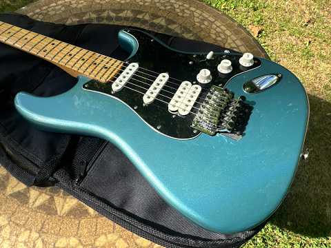 2019 Fender player Stratocaster Tidepool Blue HSS Floyd Rose image 22