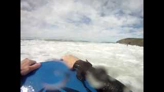 preview picture of video 'Body Board Mawgan Porth'