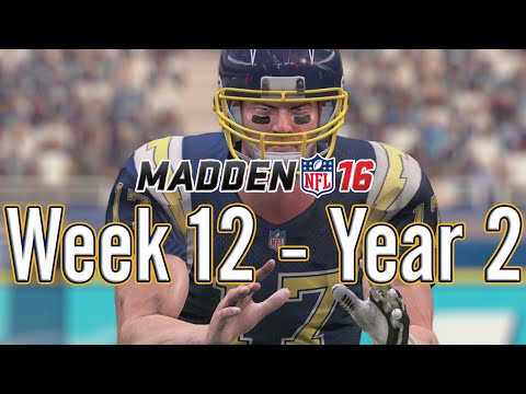 Madden 16 Chargers Connected Franchise Year 2 - Week 12 vs Buccaneers - EP13