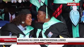 Agabuutikidde Brig Rwashande ne Catherine kusaasira bakoonodde Diguli ku Yuniversity e Nkuba beebamu