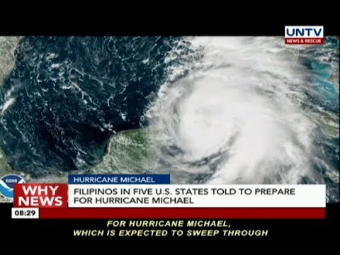 Filipinos in 5 US states told to prepare for Hurricane Michael