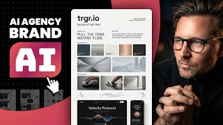 I built this AI AGENCY brand identity in 60 mins with AI (Live Demo)