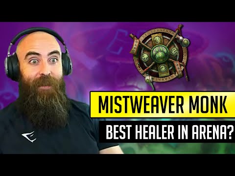 MISTWEAVER MONK SECRET OP HEALER?! (Arms 2v2 Area) - WoW Shadowlands 9.1 Venthyr Warrior PvP
