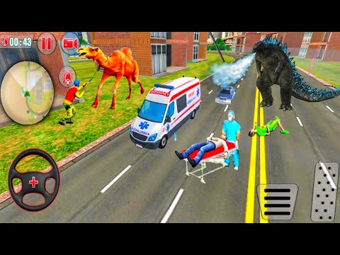 Ambulance Robot Car Transform - Emergency Robot City Simulator - Android Gameplay
