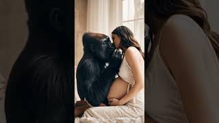 Caesar Loves Beauty 🦍💃🛏️ #gorilla #animalbonding #animalfamily