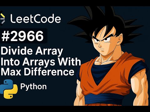 2966 Divide Array Into Arrays With Max Difference Leetcode Python Medium Level Problem