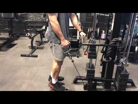 922. Cable single leg calf raises