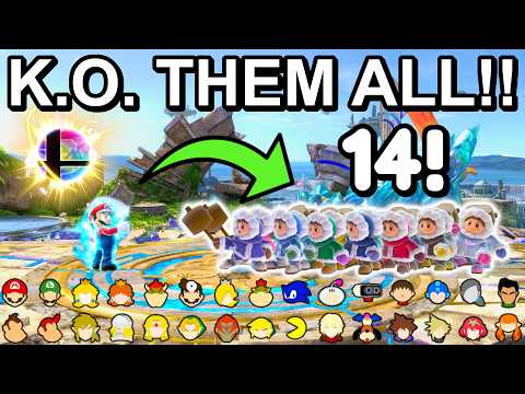 Who Can K.O. FOURTEEN Ice Climber's With A Final Smash ? - Super Smash Bros. Ultimate