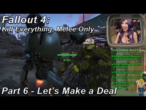 Fallout 4: Kill Everything Melee Only - Part 6 - Let's Make a Deal