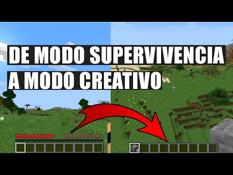 Como pasar de Modo Supervivencia a Modo Creativo en Minecraft en PC